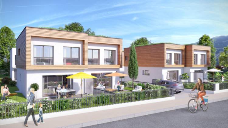 Le Clos des Roses, maisons-duplex neuves à Gaillard - Anthéus Promotion